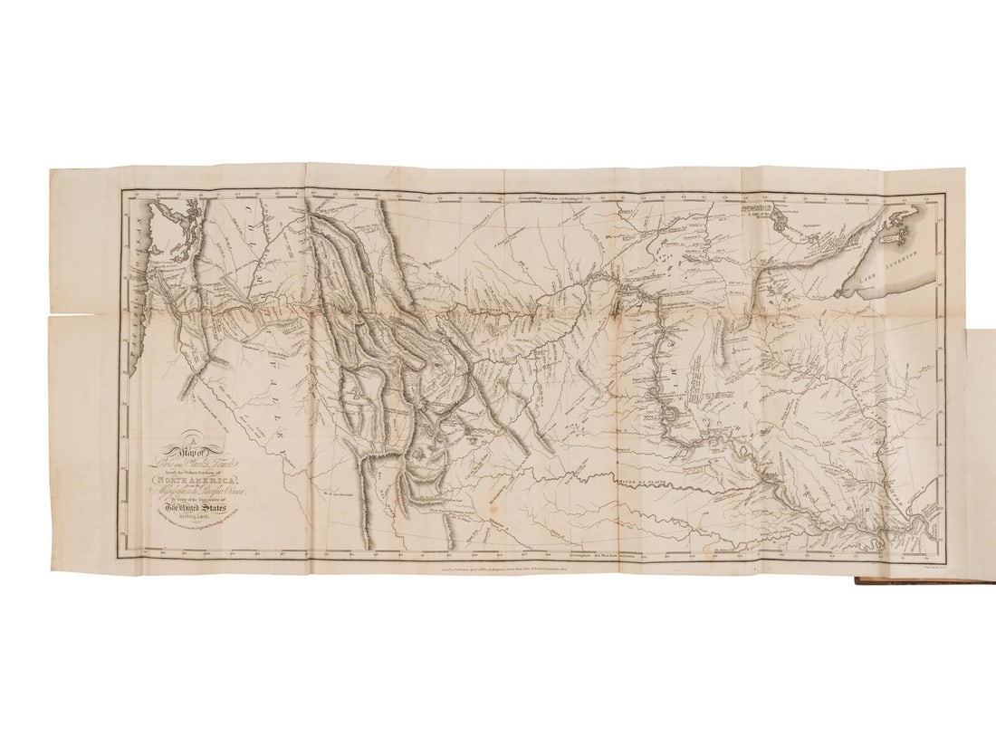 LEWIS and CLARK. Travels to the Source of the Missouri River... Lond., 1815. FIRST ENG. OCTAVO: LEWIS, Meriwether (1774-1809) and William CLARK (1770-1838). Travels to the Source of the Missouri River and across the American Continent... London: A. Strahan for Longman, Hurst, Rees, Orme, and Bro