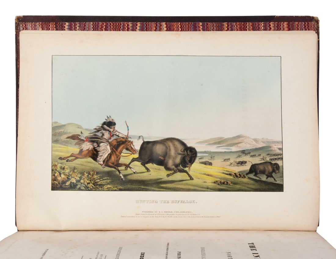 McKENNEY and HALL. History of the Indian Tribes of N.A. Phila., 1836-1844. FIRST EDITION.: McKENNEY, Thomas L. (1785-1859) and James HALL (1793-1868). History of the Indian Tribes of North America. Philadelphia: [Edward C. Biddle, 1836]; Frederick W. Greenough, 1838; Daniel Rice and James G