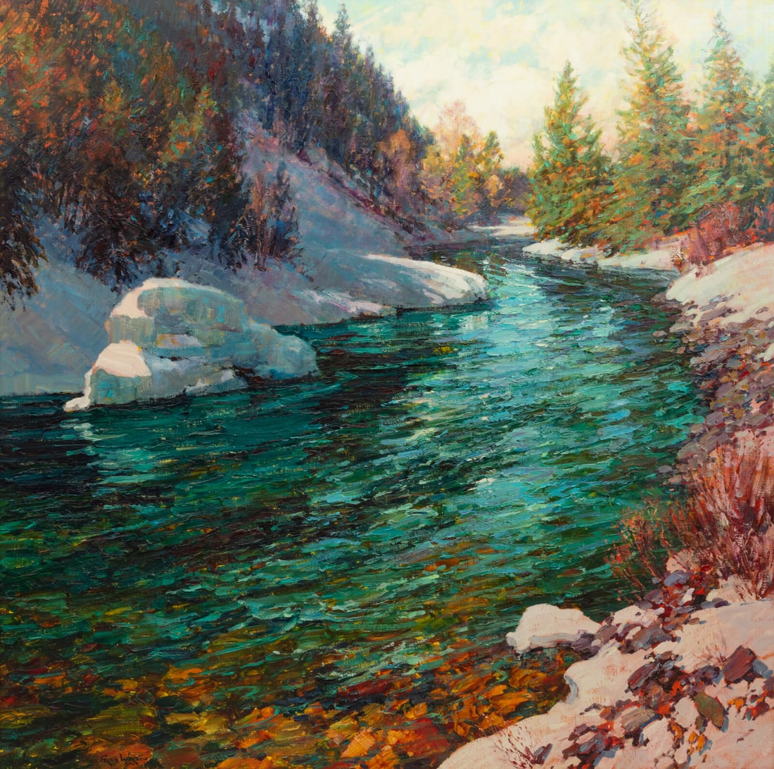 Alan Wolton (American, b. 1934) The Creek out of Telluride (1 of 3)