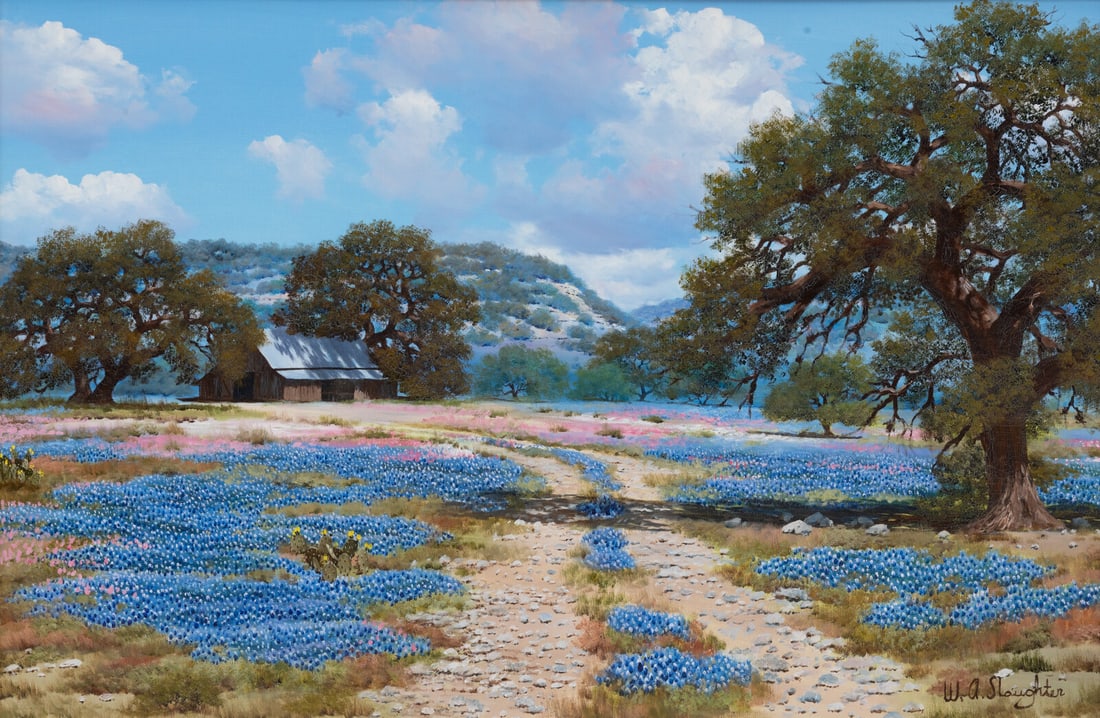 William Slaughter (American, 1923-2003) Hill Country Spring (1 of 3)