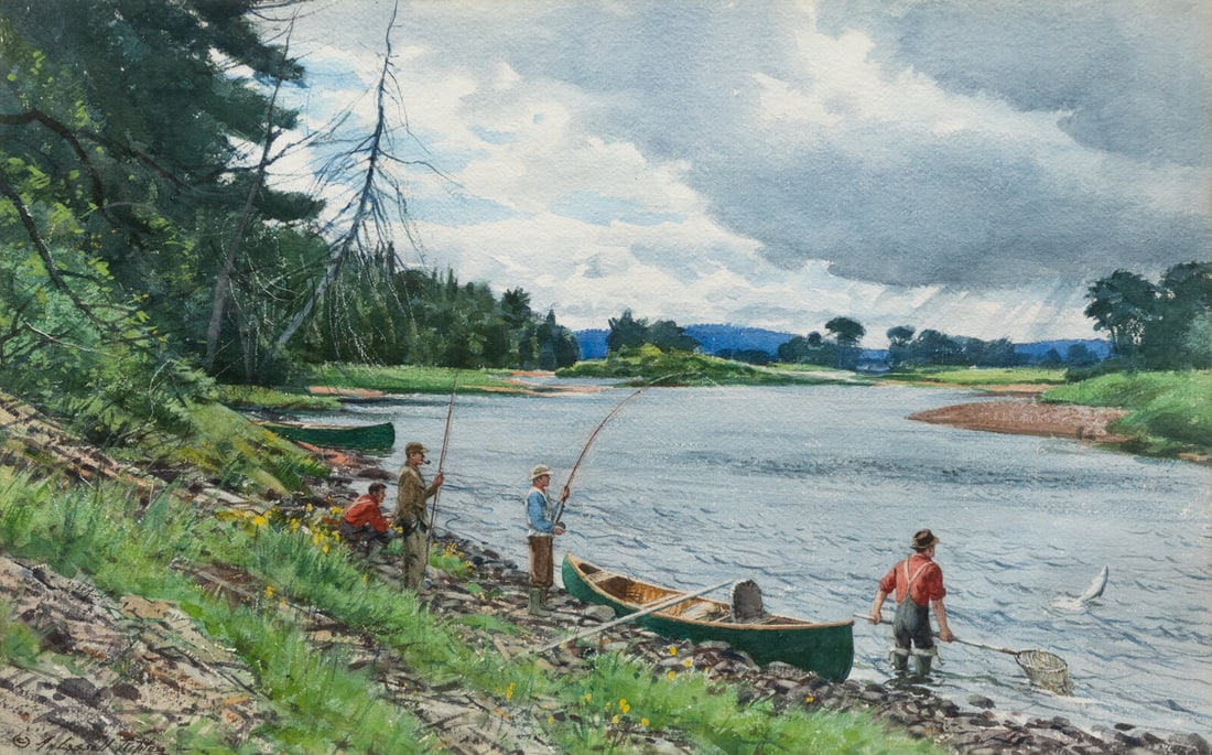 Aiden Lassell Ripley (American, 1896-1969) Afternoon on the River, 1969 (1 of 2)