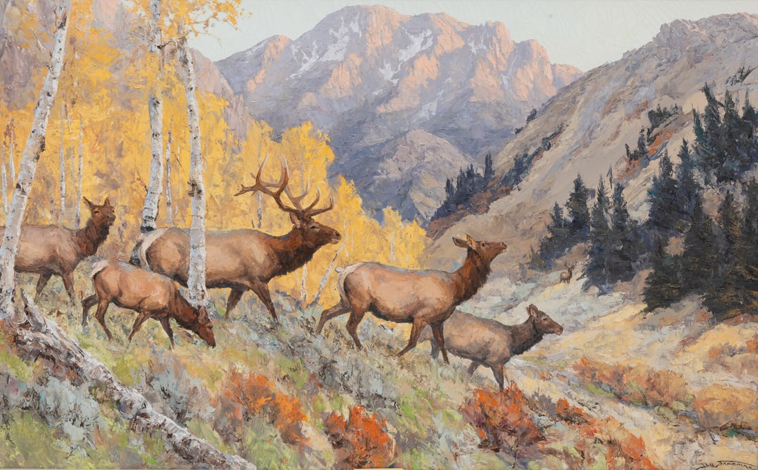 Bill Freeman (American, b. 1927) Majestic Elk (1 of 3)