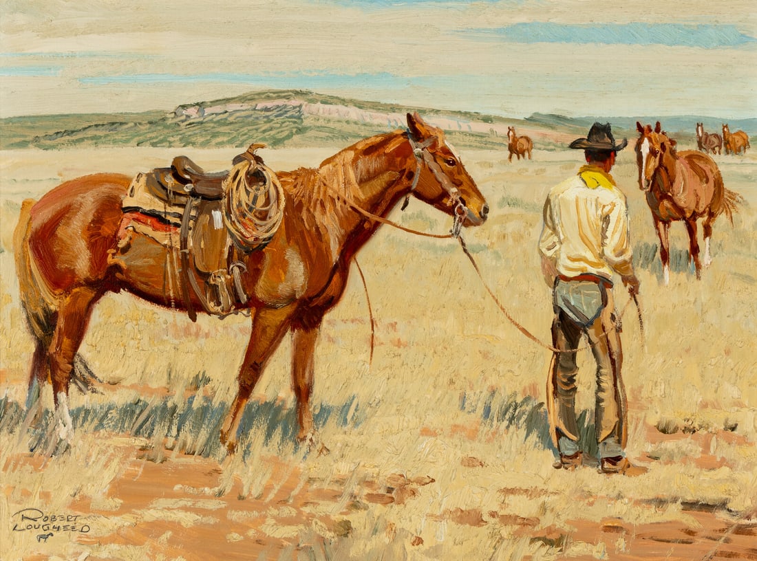 Robert Lougheed (Canadian/American, 1910-1982)  Next Year's Mount (1 of 3)