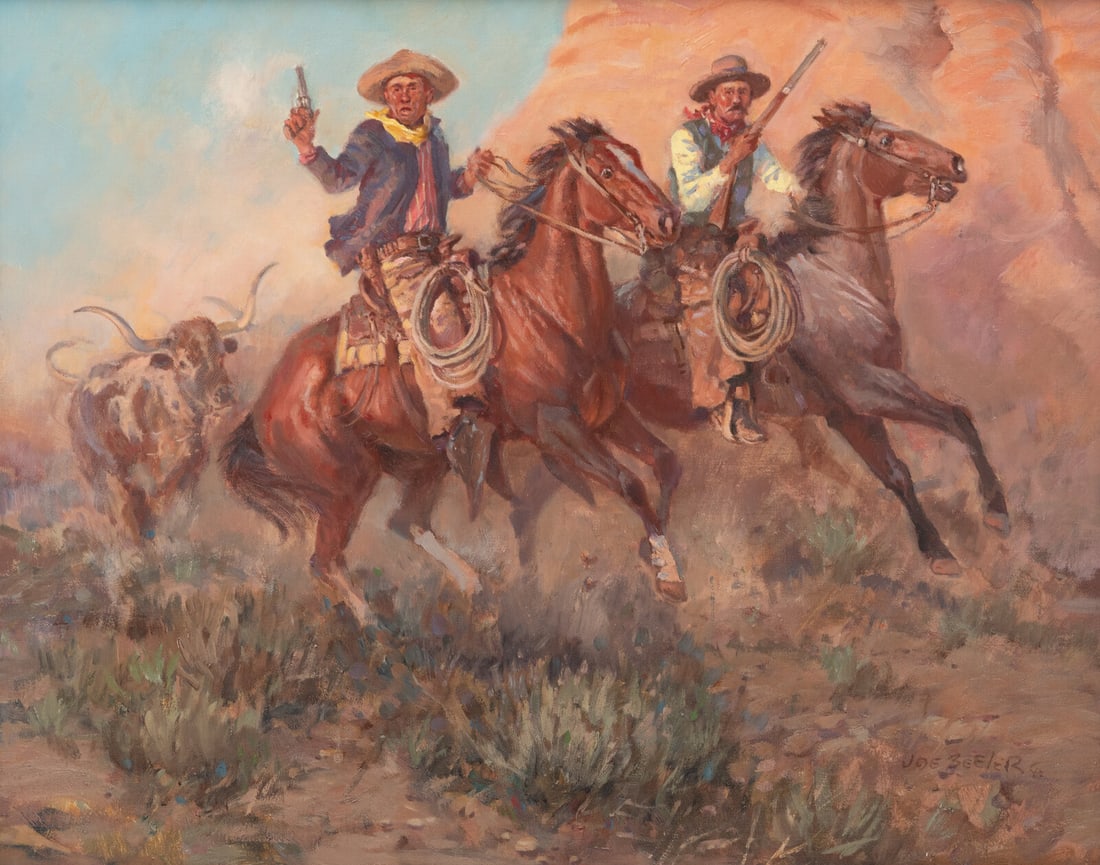 Joe Beeler (American, 1931-2006) The Rustlers (1 of 3)
