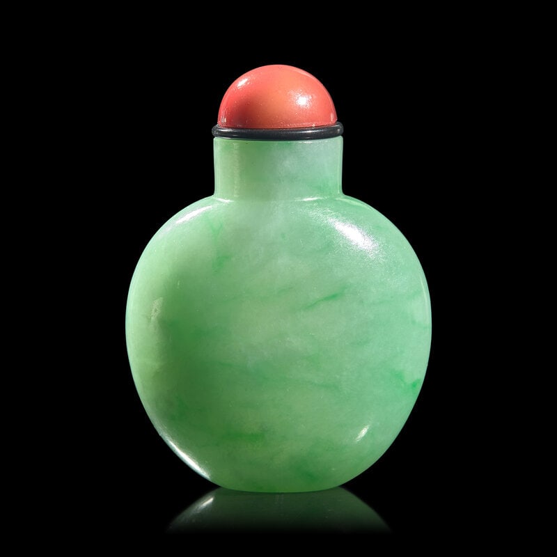 A Chinese Jadeite Snuff Bottle (1 of 2)