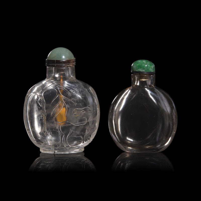 Two Chinese Rock Crystal Snuff Bottles (1 of 2)