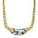 956: An 18 Karat Yellow Gold, Multi Gem and Diamond Nec