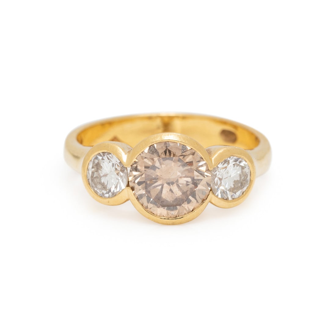 YELLOW GOLD, COLORED DIAMOND, AND DIAMOND RING (1 of 3)