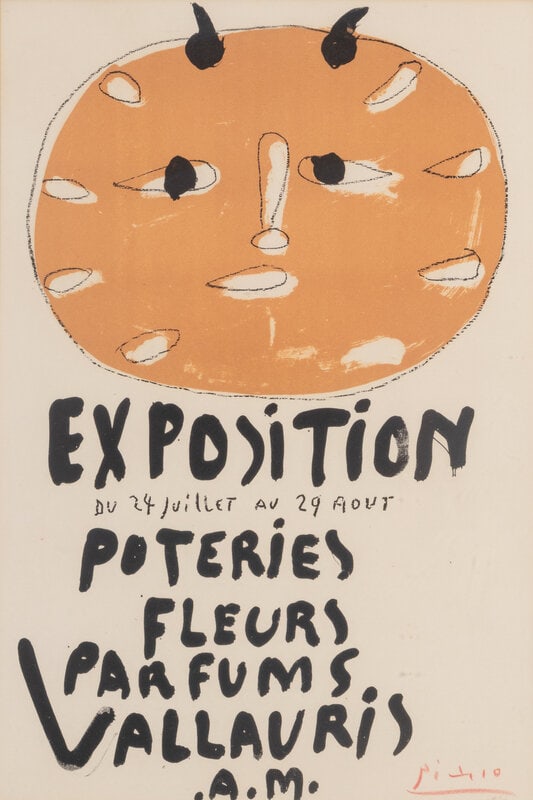 Pablo Picasso
(Spanish, 1881-1973)
Exposition Poteries Fleurs Parfums (Première Affiche Vallaur (1 of 5)