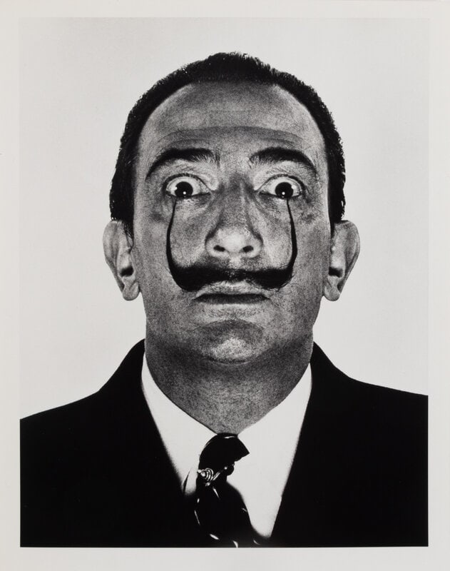 HALSMAN, Philippe (1906-1979). Dalí’s Mustache. 1954, printed 1981.  (1 of 2)