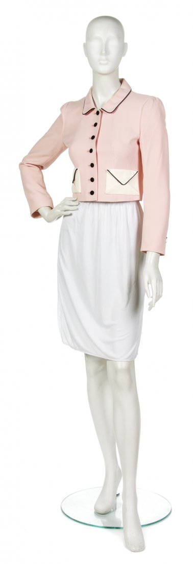 A Moschino Light Pink 'Envelope' Jacket. Size 4.: A Moschino Light Pink 'Envelope' Jacket. Labeled: Cheap and Chic by Moschino. Size 4.