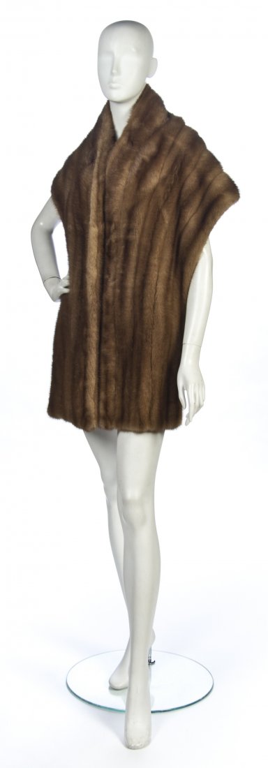 A Light Brown Mink Stole.: A Light Brown Mink Stole. Unlabeled. Property from a Distinguished Private Collector