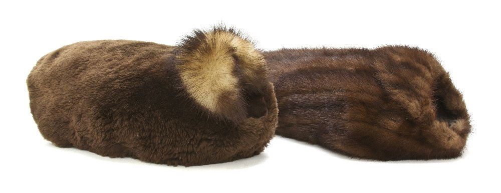 Two Brown Mink Fur Coats for Dogs,: Two Brown Mink Fur Coats for Dogs, Property from a Distinguished Private Collector