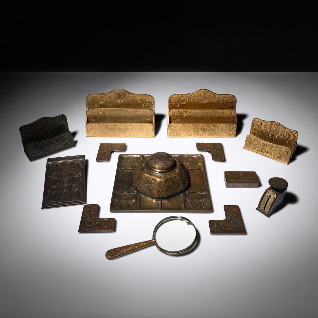 Tiffany Studios c. 1915 Zodiac desk accessories Tiffany Studios, USA (1 of 3)