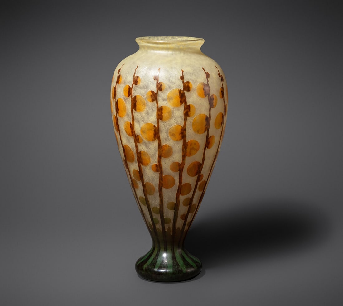 Charles Schneider (French, 1881-1953) Monnaie du Pape Vase, c. 1926 Muller (1 of 3)