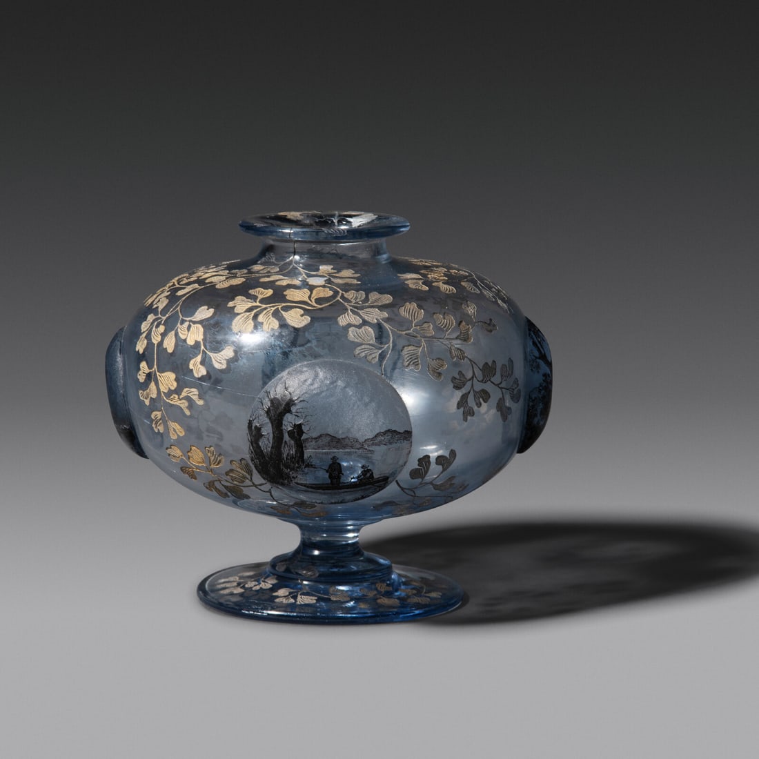 Daum Late 19th Century Footed vase, c. 1890 France (1 of 4)