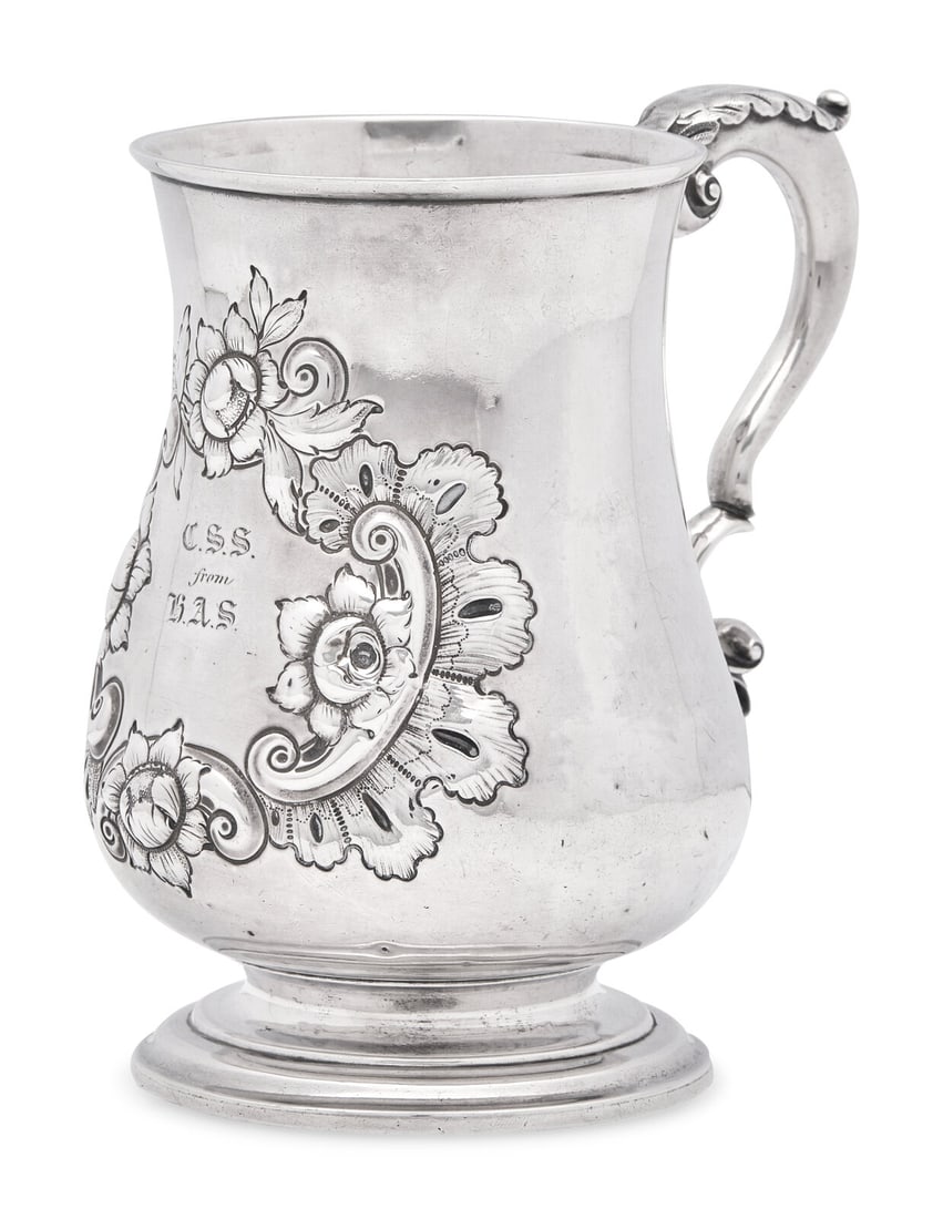 A Silver Cann, Joseph Richardson, Jr. (1752-1831), Philadelphia, PA, Circa 1770 (1 of 3)