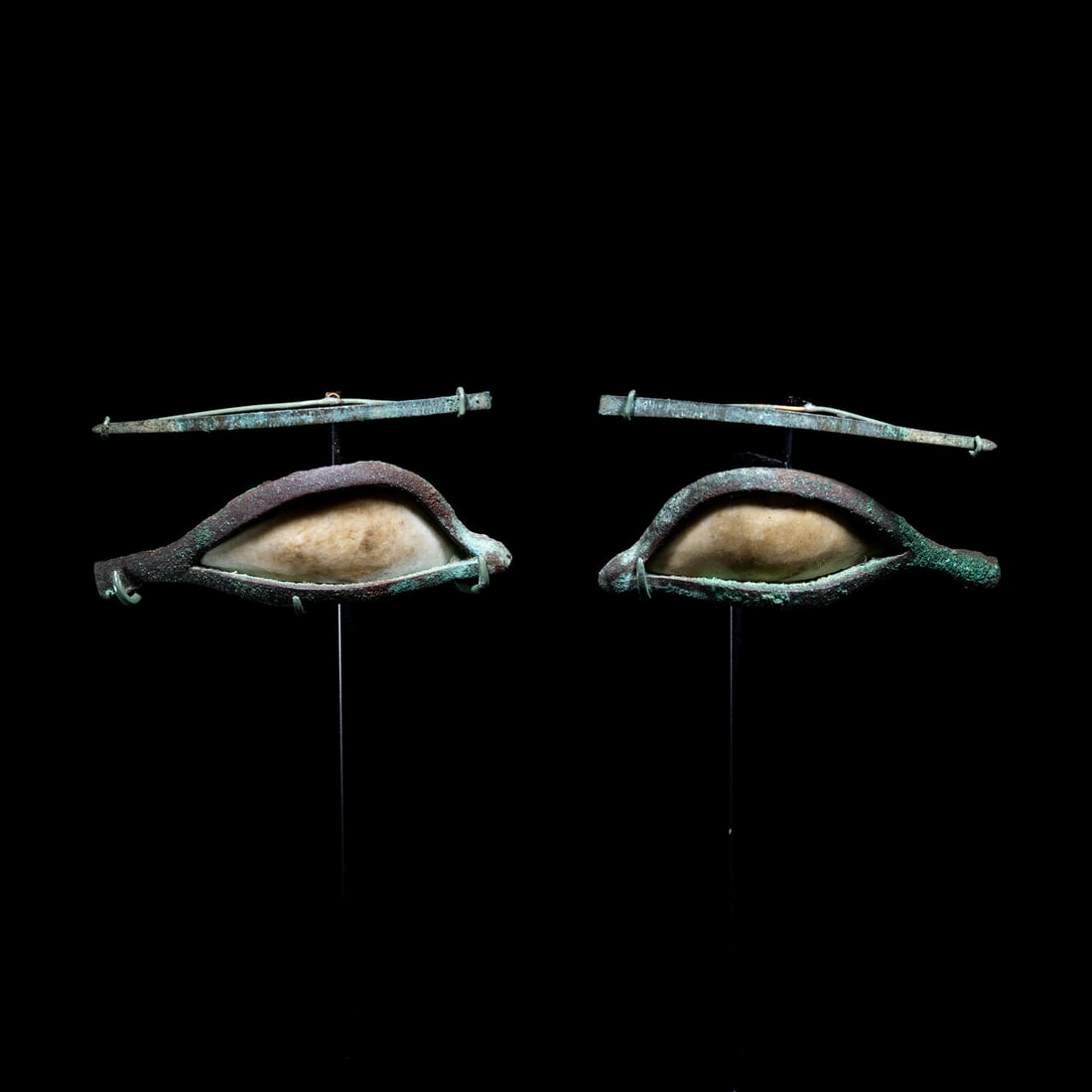 A Pair of Egyptian Bronze Eyes (1 of 4)