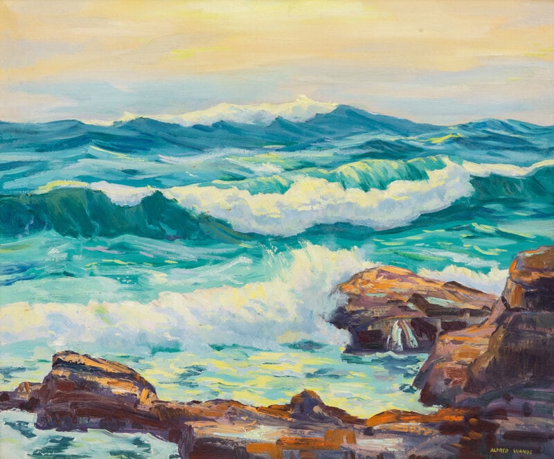 Alfred Wands
(American, 1904-1998)
Evening Sea, Carmel Caly (1 of 2)