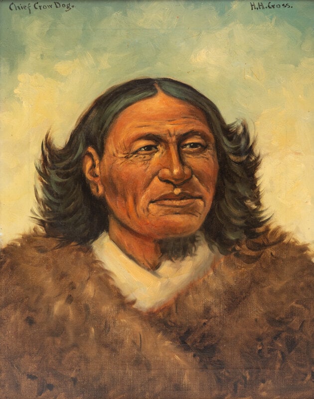 Henry Herman Cross 
(American, 1837-1918)
Chief Crow Dog (1 of 2)