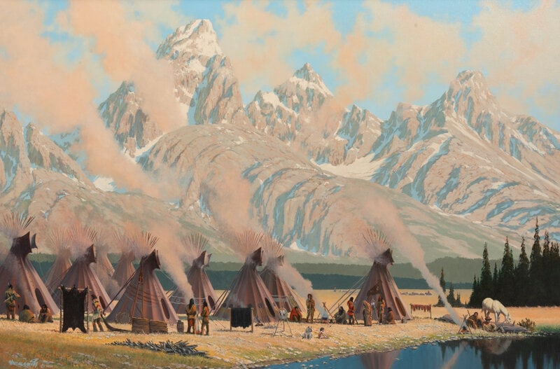 Roy Kerswill
(American, 1925-2002)
Morning Fires (1 of 3)