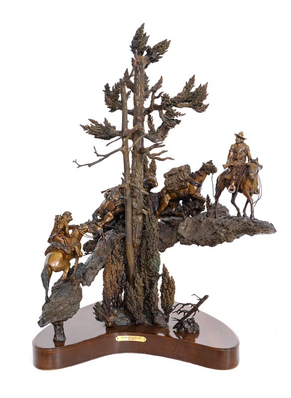 Robert Grieves (American, 1922-2016) Without a Blaze, 1981, edition 17/18: Robert Grieves (American, 1922-2016) Without a Blaze, 1981, edition 17/18 bronze signed, dated, numbered, and inscribed (base) height 32 x width 23 x depth 32 inches. This lot is located in