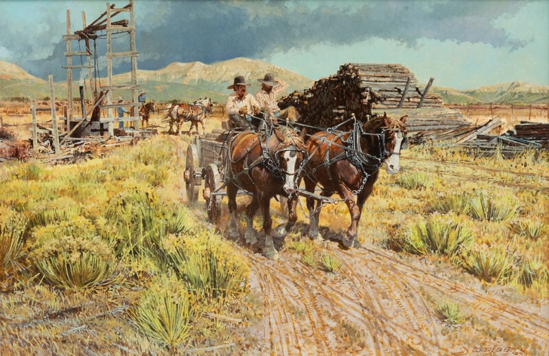 Loren G. Fry
(American, b. 1924)
Dipping Posts (1 of 3)