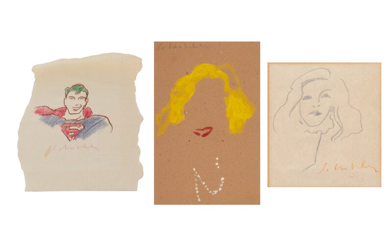 Fritz Scholder
(Luiseño, 1937-2005)
Three Works: Woman with Necklace, Sketch of Donna, Sketch o (1 of 10)