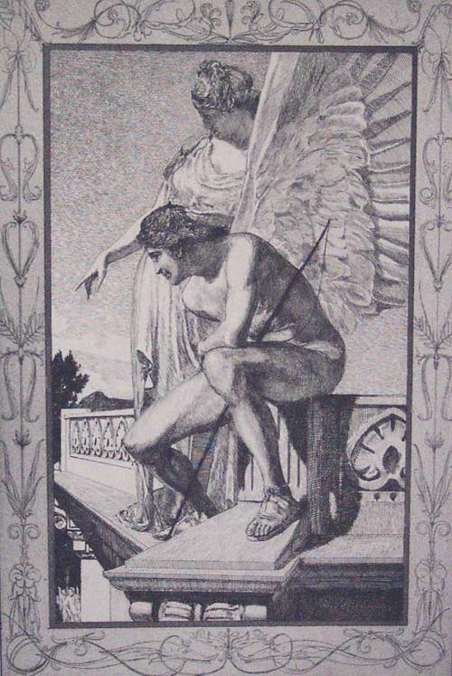 AFTER JULES DUPRE: AFTER JULES DUPRE (French 1811-1889) FOUR LITHOGRAPHS 'Vue Prise en Normandie;' 'Bards de la Somme;' 'Moulin de la Sologne;' and 'Vue Prise a Alencon; together with Max Klinger (German 1857 - 1920). T