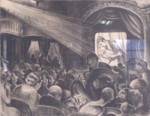 MABEL DWIGHT: MABEL DWIGHT (American 1876-1955) 'THE CLINCH' 1928. edition 50, pencil signed and dated in the margin, lithograph (Robinson / Pirog 32) 9 1/8 x 11 5/8 in.