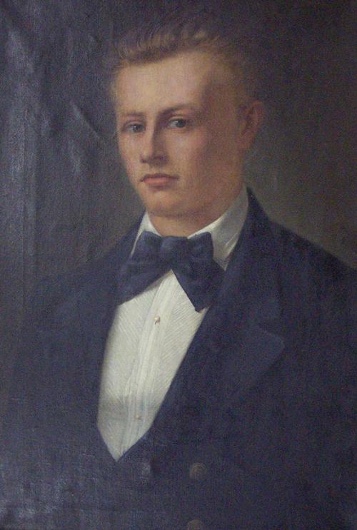 GERMAN SCHOOL: GERMAN SCHOOL (19th Century) PORTRAIT OF A GENTLEMAN oil on canvas 25 x 17 1/8 in.