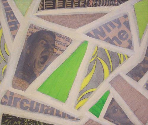 EMLEN ETTING: EMLEN ETTING (American 1905-1993) 'SPRING' signed and dated '67,' mixed media on canvas 20 x 24 in.