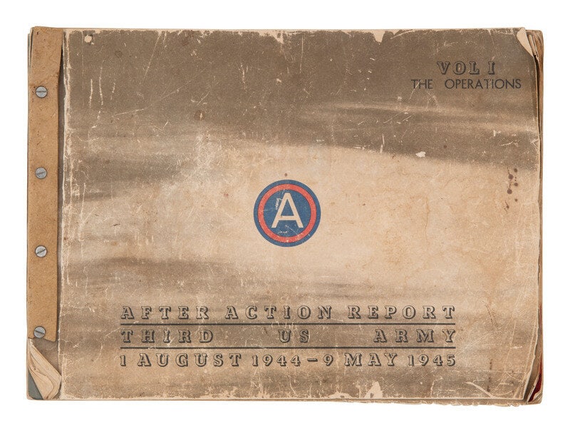 [WORLD WAR II]. After Action Report Third US Army 1 August 1944-9 May 1945. Vol. I. The Operations. (1 of 7)