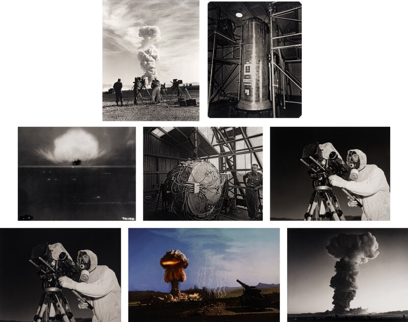[ATOMIC BOMB]. A group of 8 images relating to nuclear tests. 1945-1957, printed 2009. (1 of 3)