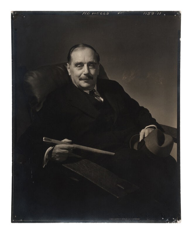 STEICHEN, Edward. A photograph of H.G. Wells for Vanity Fair. 1931. (1 of 1)