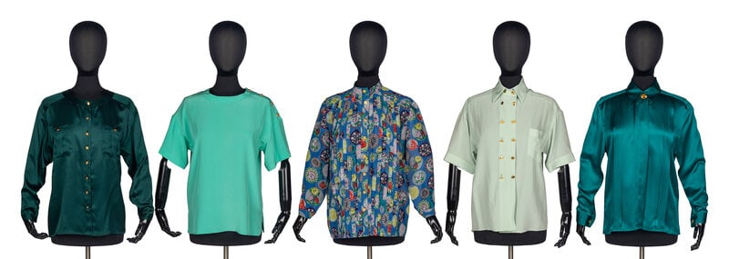 Five Chanel Silk Blouses (1 of 4)