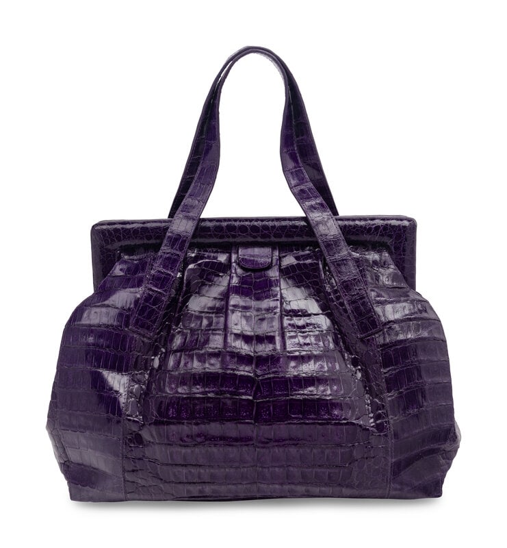 Nancy Gonzalez Purple Crocodile Handbag (1 of 4)