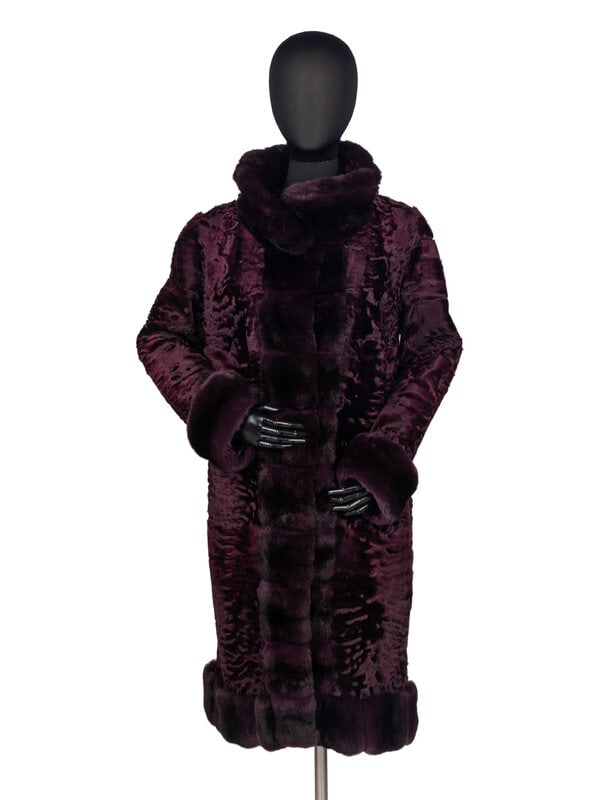 Oscar de la Renta Astrakhan & Chinchilla Coat (1 of 4)