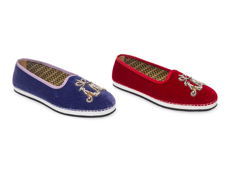 Two Pairs of Gucci Men's Velvet Loafers  (1 of 3)