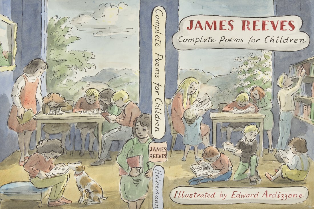 Edward Ardizzone  (British, 1900–1979) Original Dust-Jacket Design for "Complete Poems for (1 of 2)