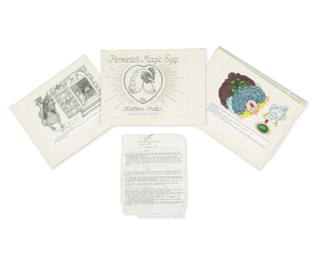 Hale, Kathleen. Original Maquette and Storyboards for "Henrietta's Magic Egg" (1 of 6)