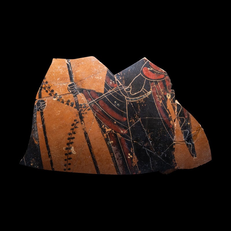 An Attic Black-Figured Amphora Fragment (1 of 3)