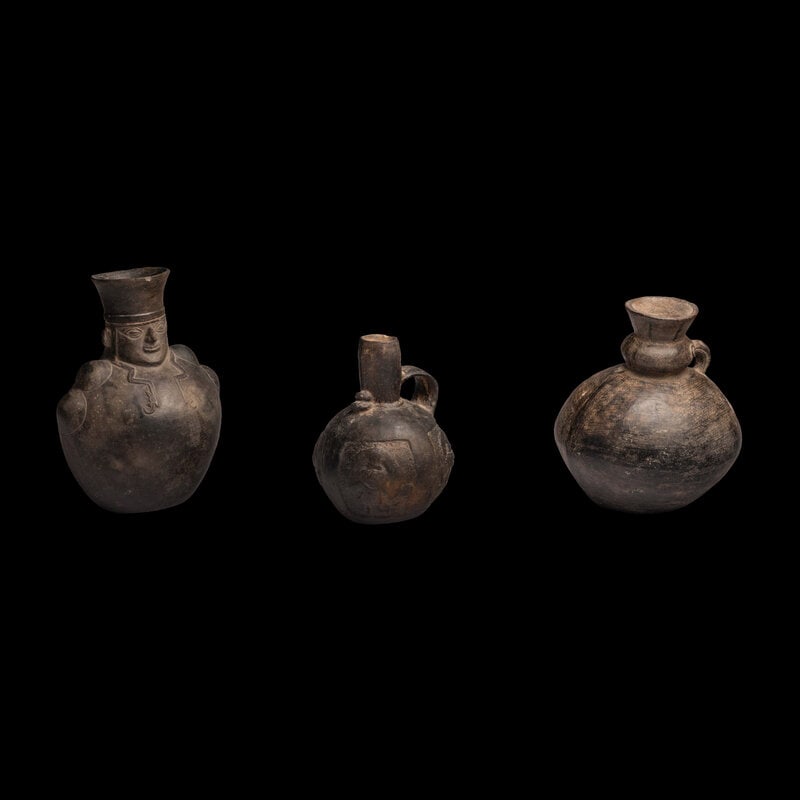 Three Chimu Blackware Vessels (1 of 4)