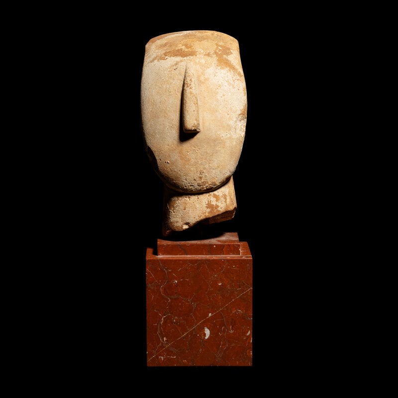 A Cycladic Style Marble Head (1 of 4)