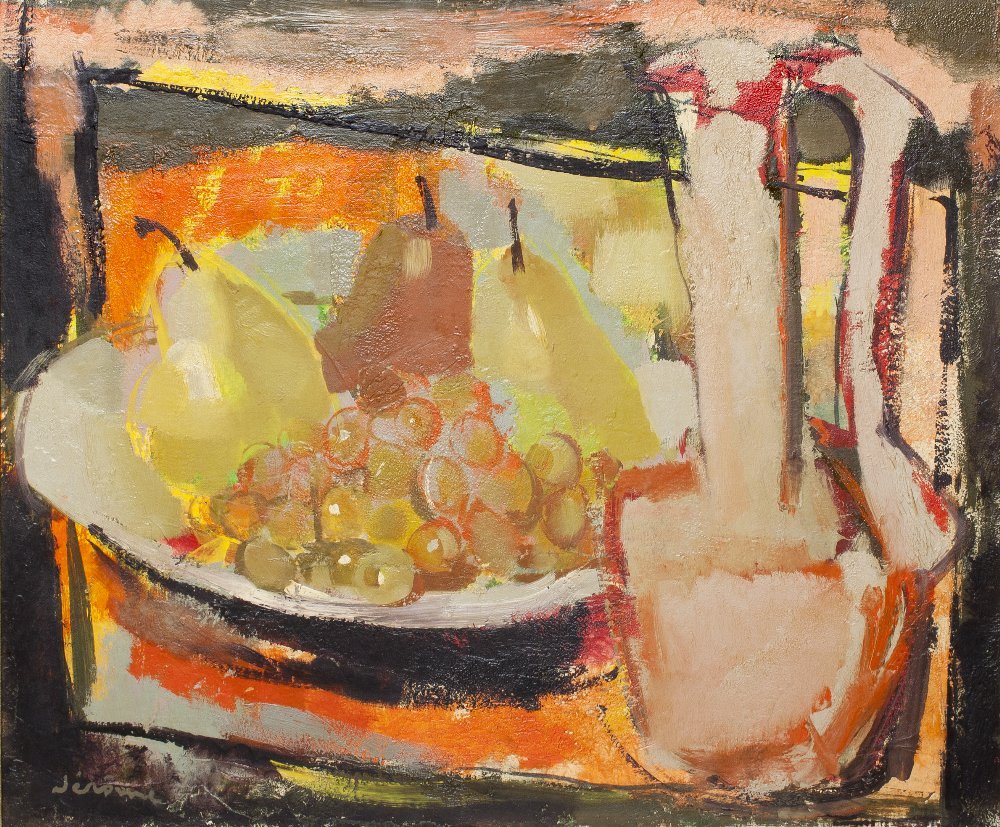 Jerome, (20th century), Still Life with Fruit: Jerome (20th century) Still Life with Fruit oil on canvas signed Jerome (lower right) 21 x 17 3/4 inches. Property from the Estate of Marilyn Gaynor, New York, New York