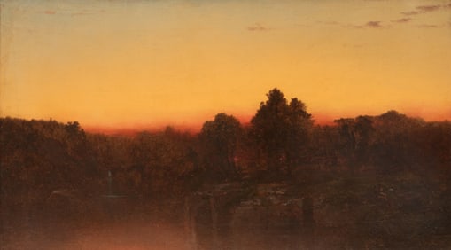 John Frederick Kensett (American, 1816-1872) Crepuscule (Lake Landscape)