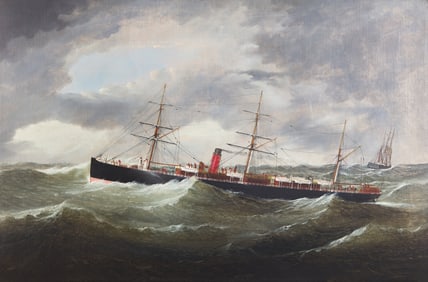 James Edward Buttersworth (American, 1817-1894) The British Cunard Steamer 'Gallia,' c. 1880s