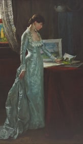 Frederick Warren Freer (American, 1849-1908) Choosing a Study