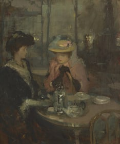 Richard Edward Miller (American, 1875-1943) Tea Time, c. 1905