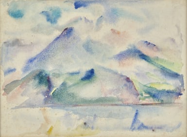 John Marin (American, 1870-1953) Mountains (Maine), 1915